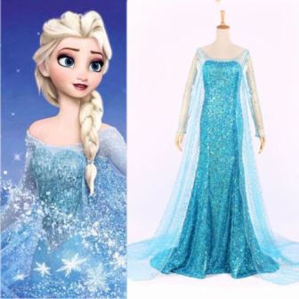 Adult Womens Ladies Sparkle Frozen Snow Queen Princess Elsa Costume ...