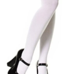 Long White Thigh High Costume Socks