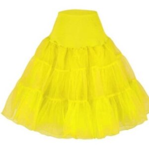 Yellow Rockabilly Swing Layered Petticoat