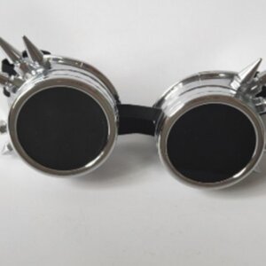 Silver Antique Vintage Steampunk Cyber Goggles